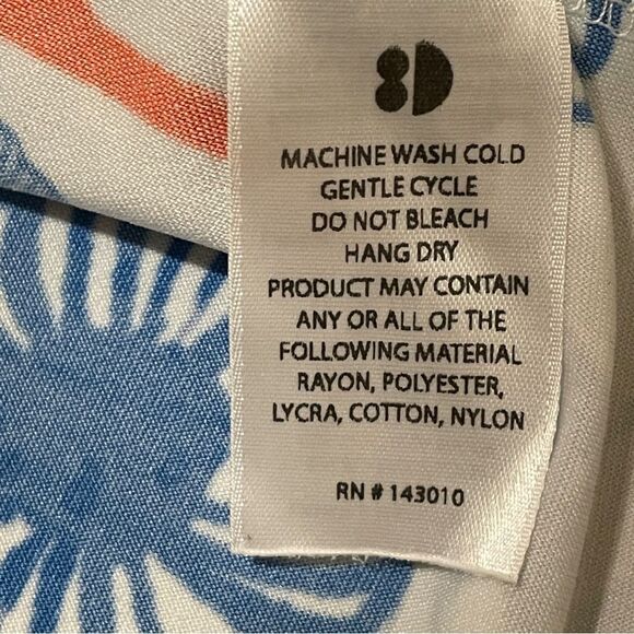 Dot Dot Smile 3 Sleeveless Twirl Floral Pattern Dresses Orange White Blue sz 2T - Picture 8 of 12